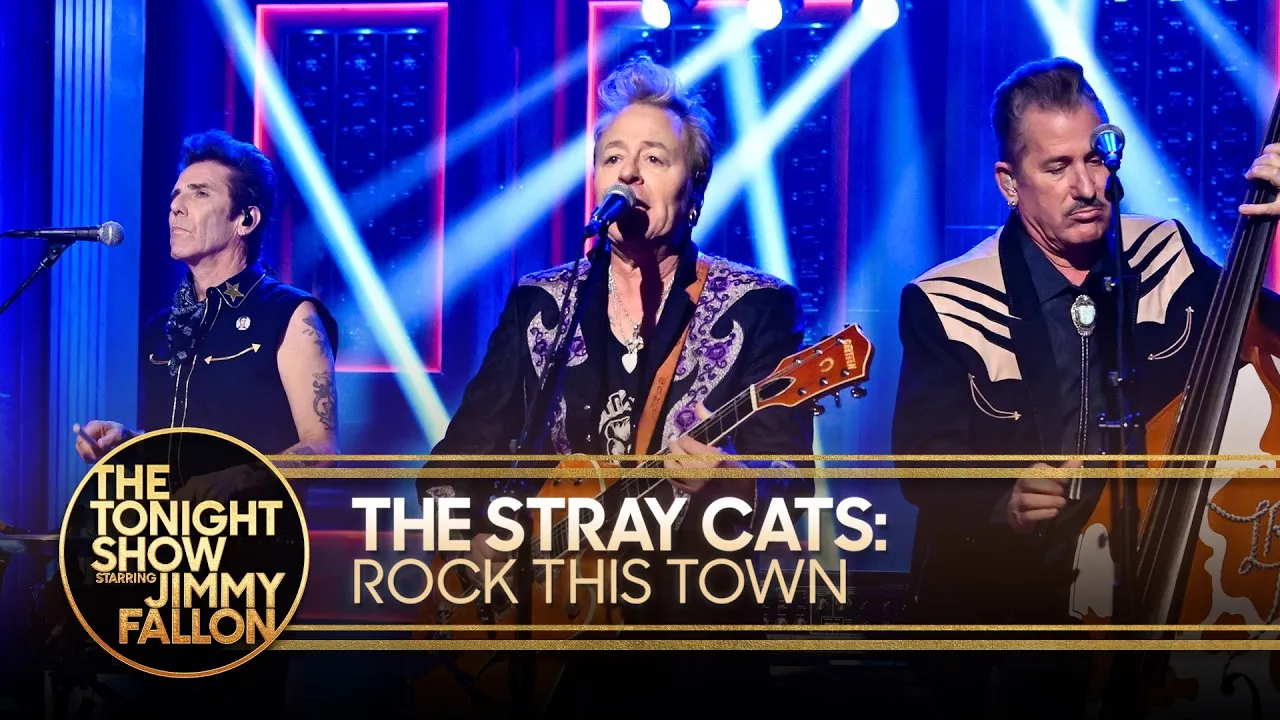 Brian Setzer performing live with The Stray Cats