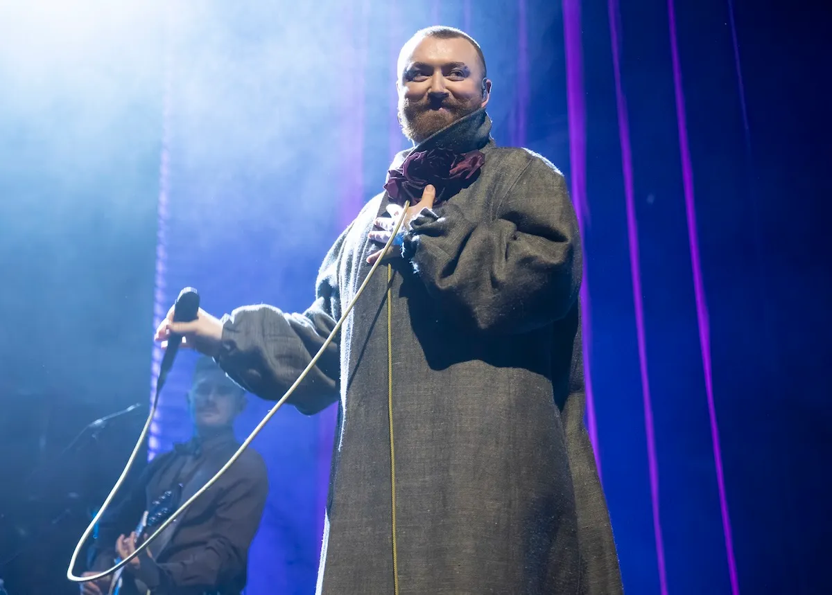 Sam Smith performing on stage during a concert residency