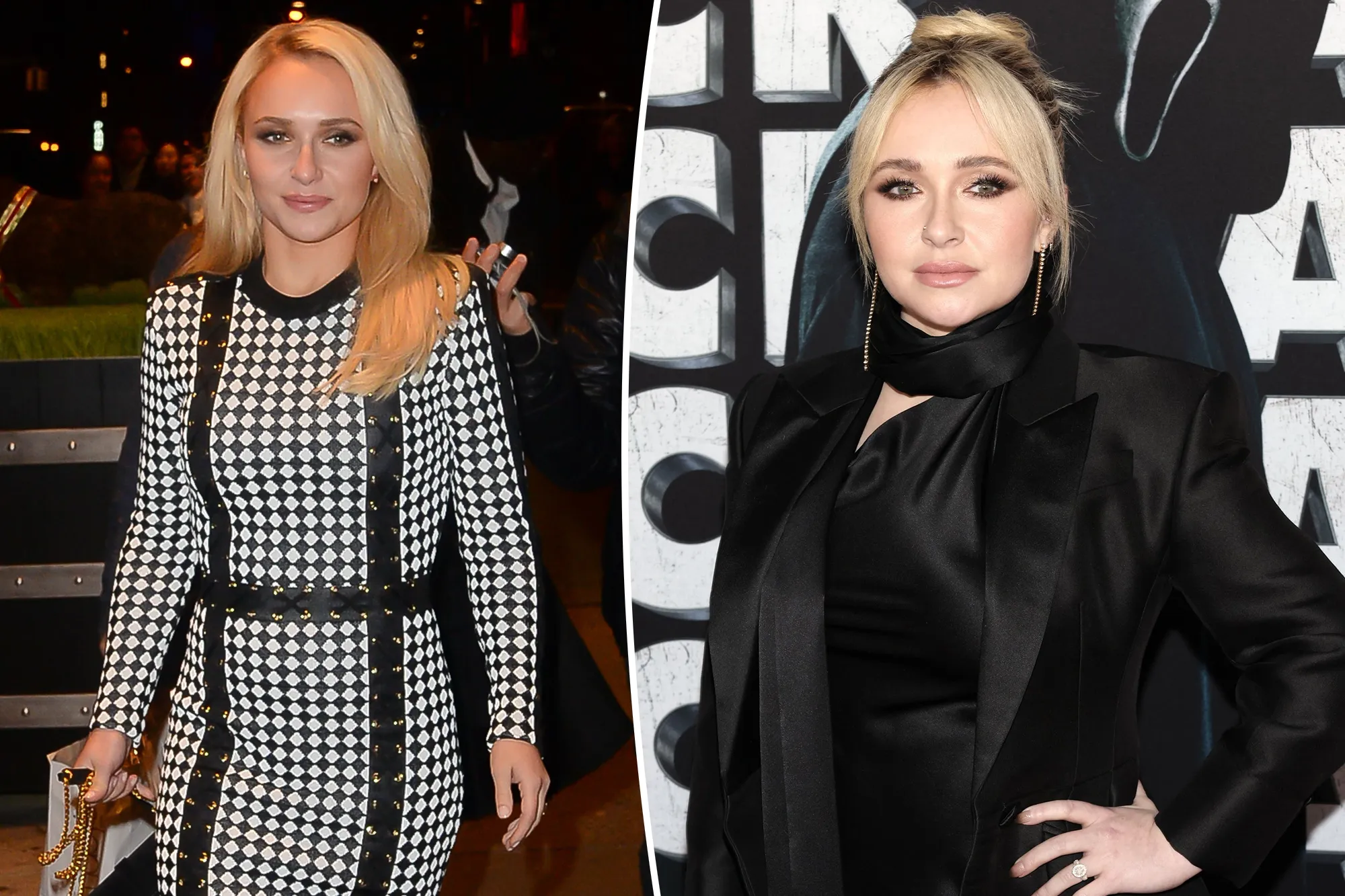 Hayden Panettiere split images