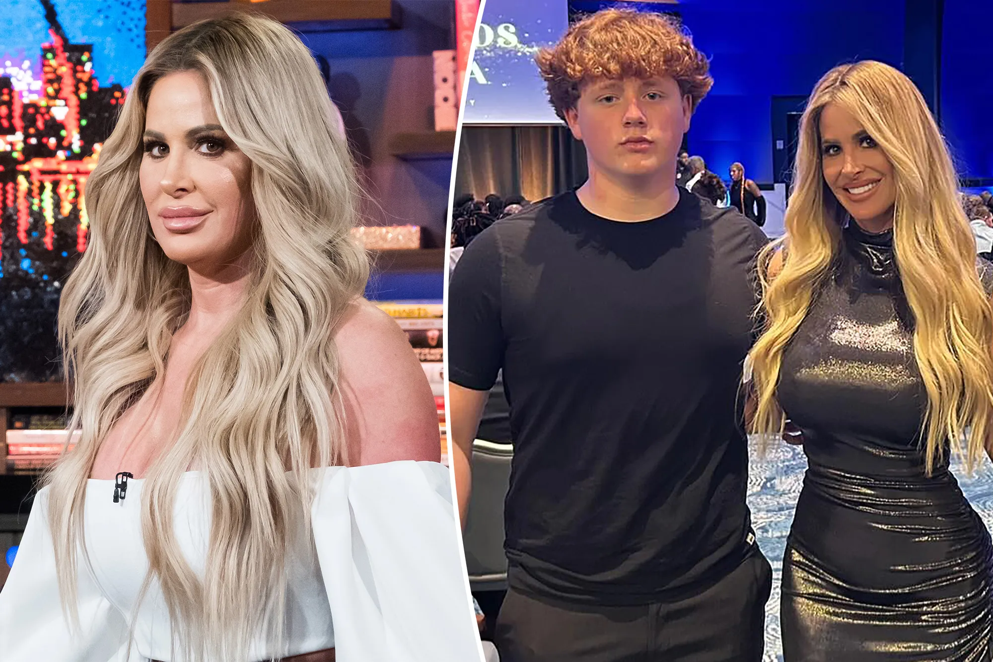 Kim Zolciak attending a public red carpet event