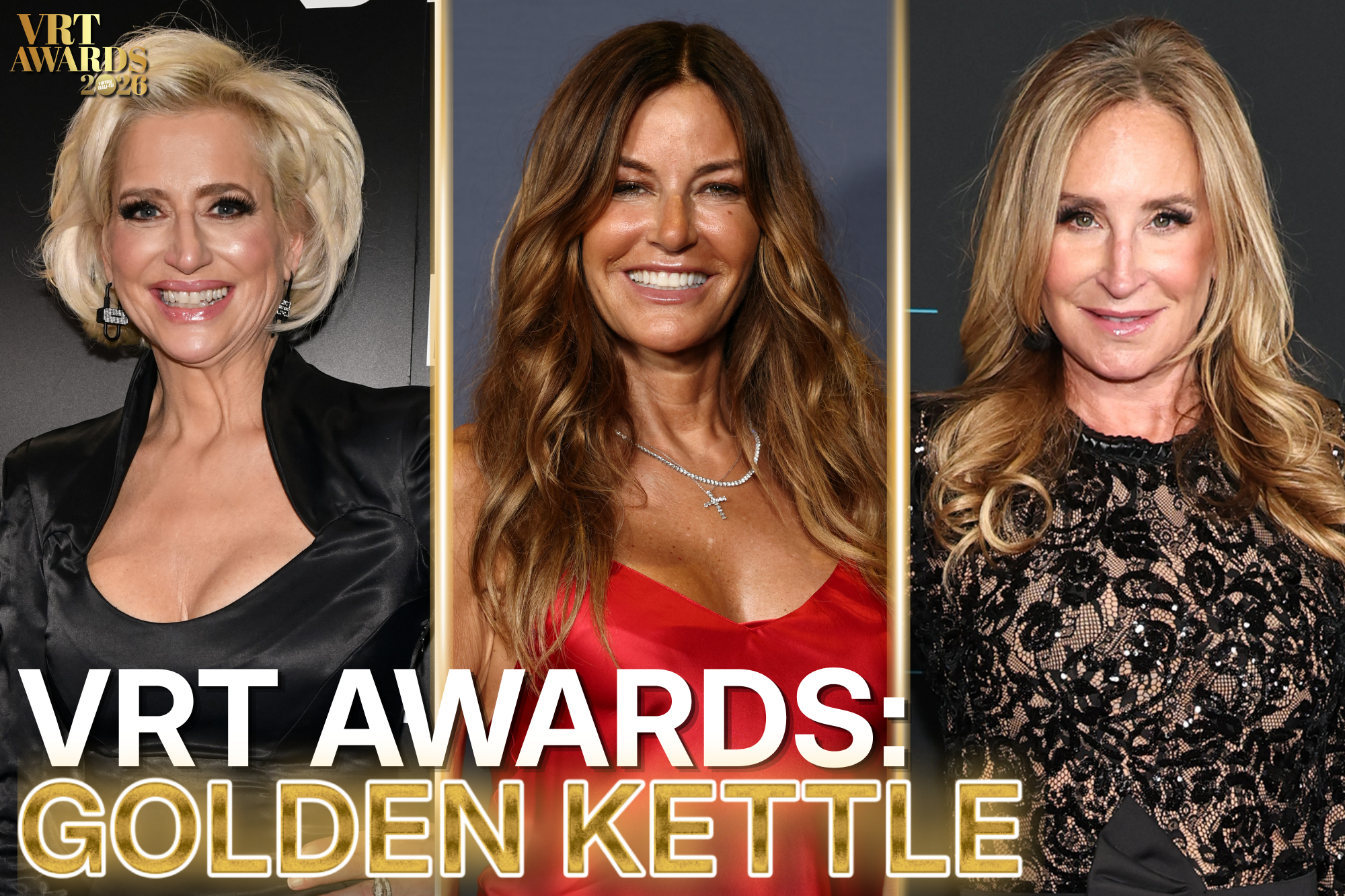 A Golden Kettle award trophy at a reality TV awards ceremony