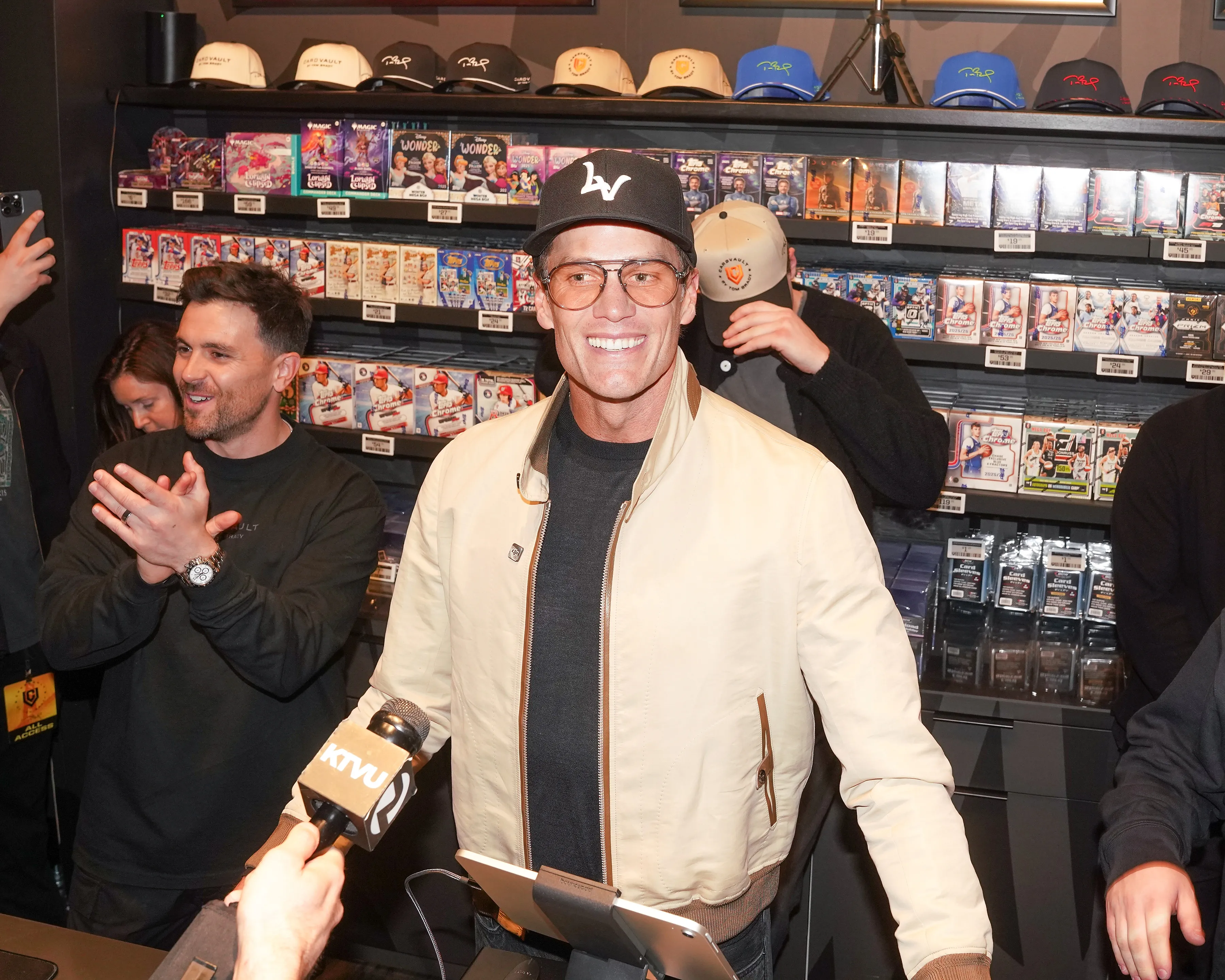 While applying to Indian Creek is normally a lengthy process, island resident Tom Brady breezed through. He is shown here at an opening for CardVault in Feb. 2026.