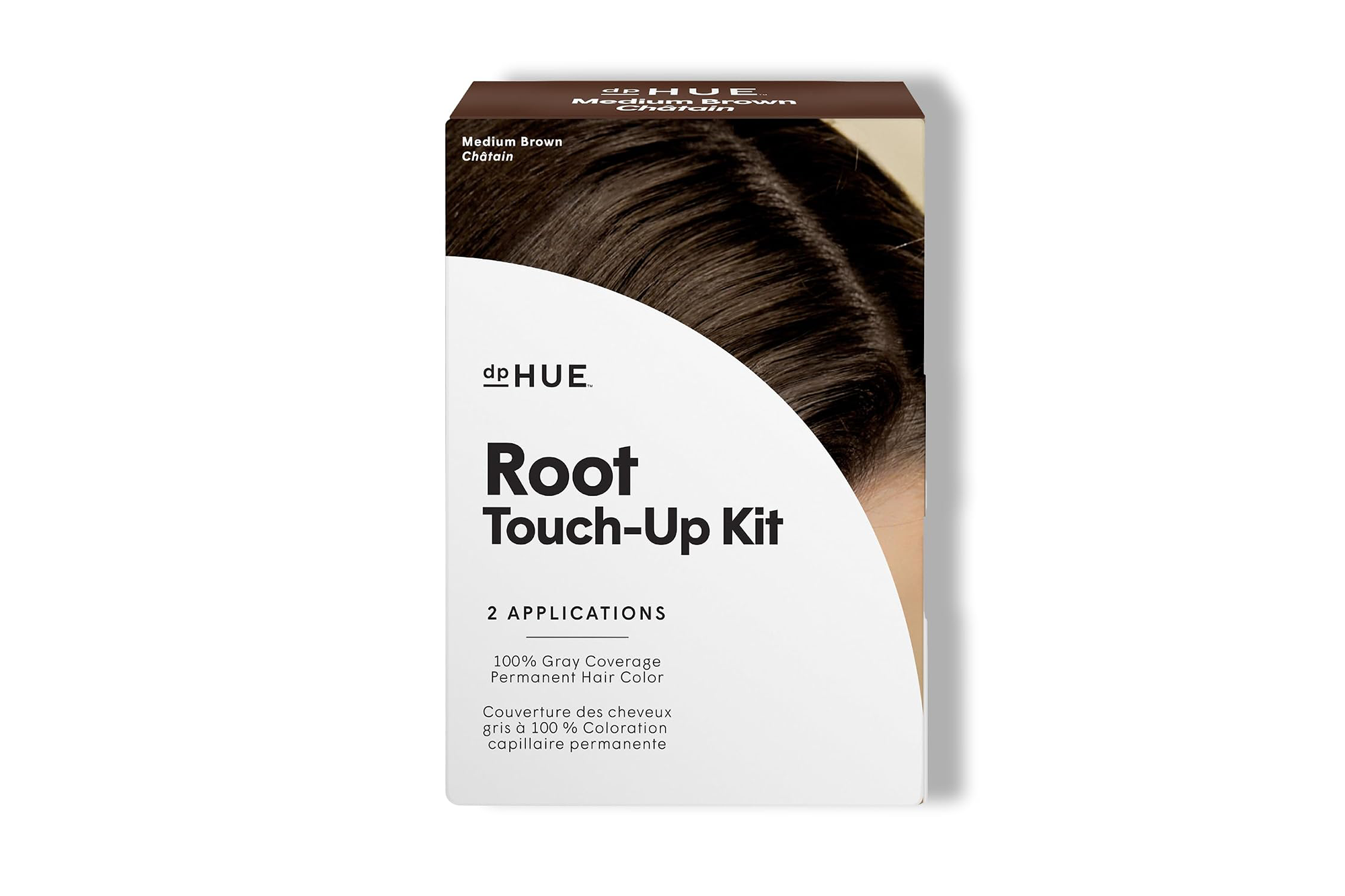 dphue Root Touch-Up Kit in Medium Brown.