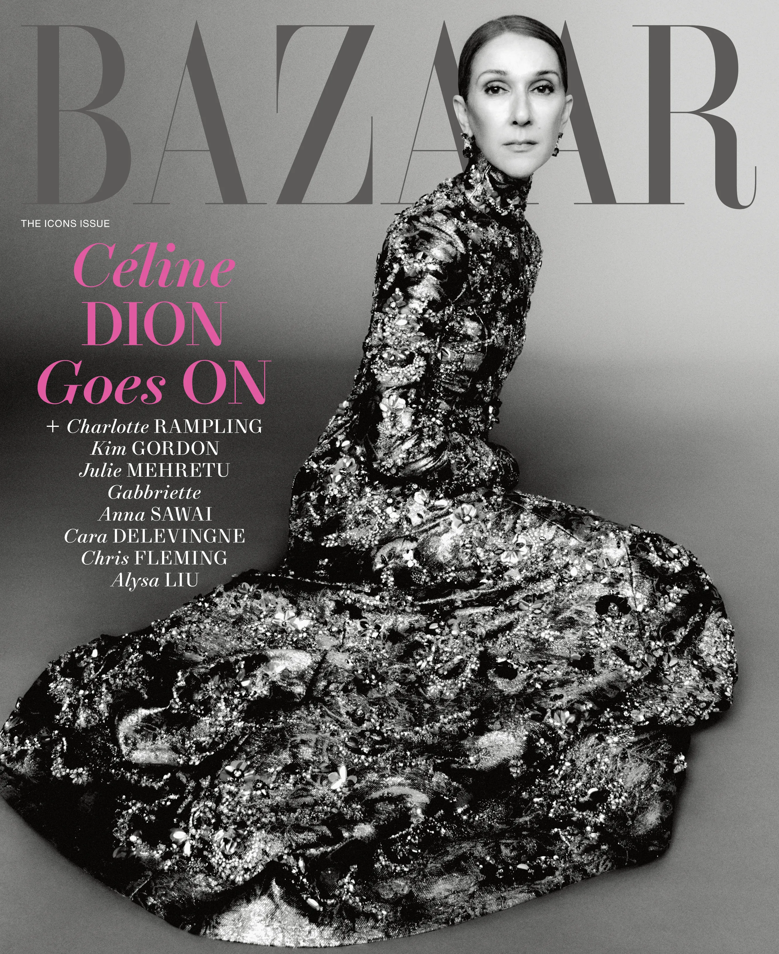 Celine Dion on the cover of Harper