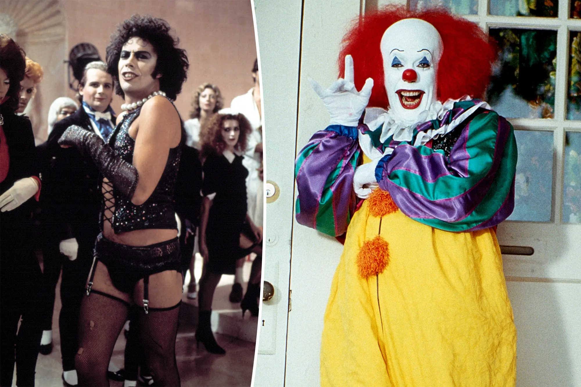 Tim Curry posing at an entertainment event