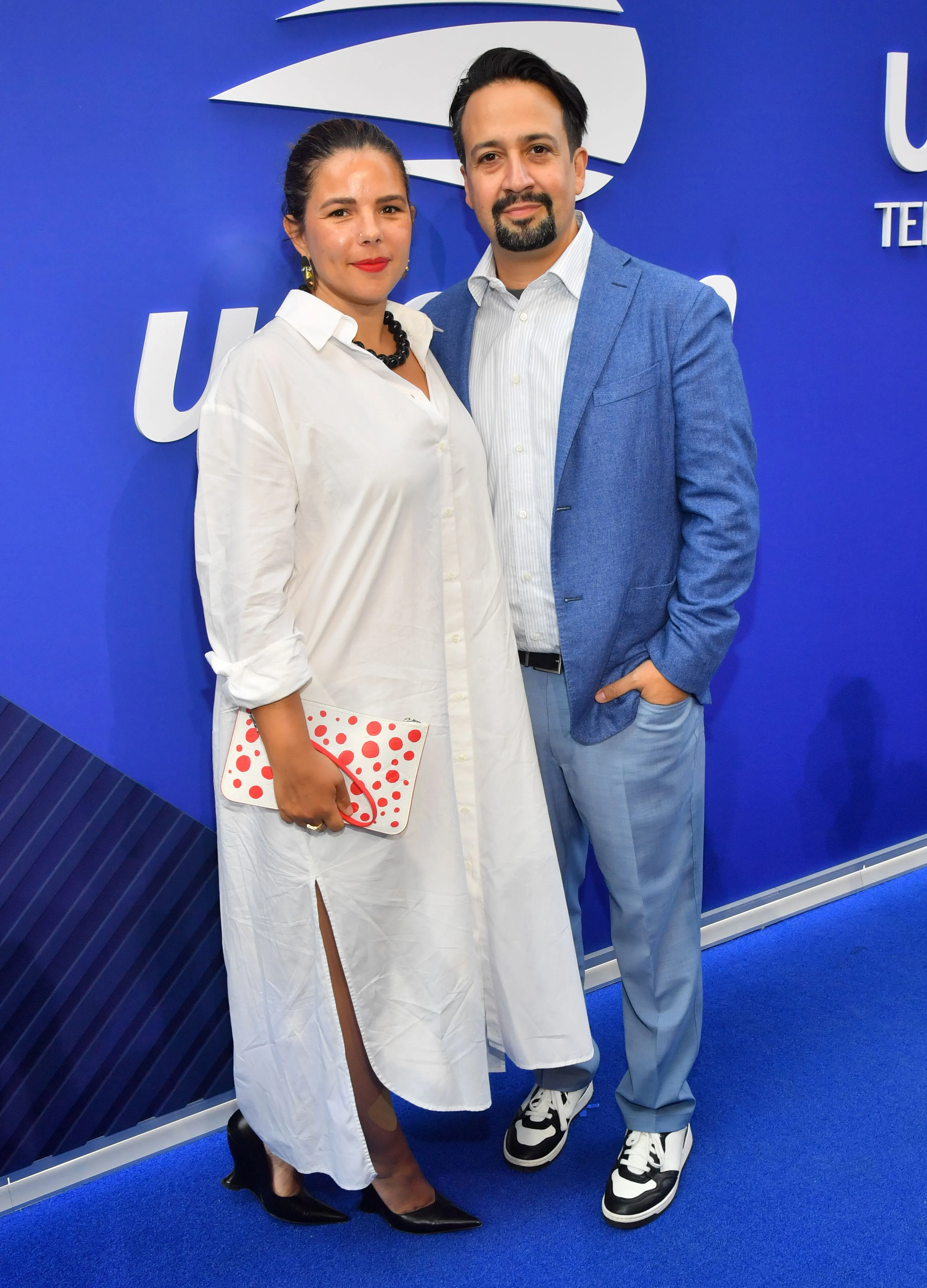 Vanessa Nadal and Lin-Manuel Miranda, "Roger Federer: An Icon Returns To New York" US Open Exhibition Match