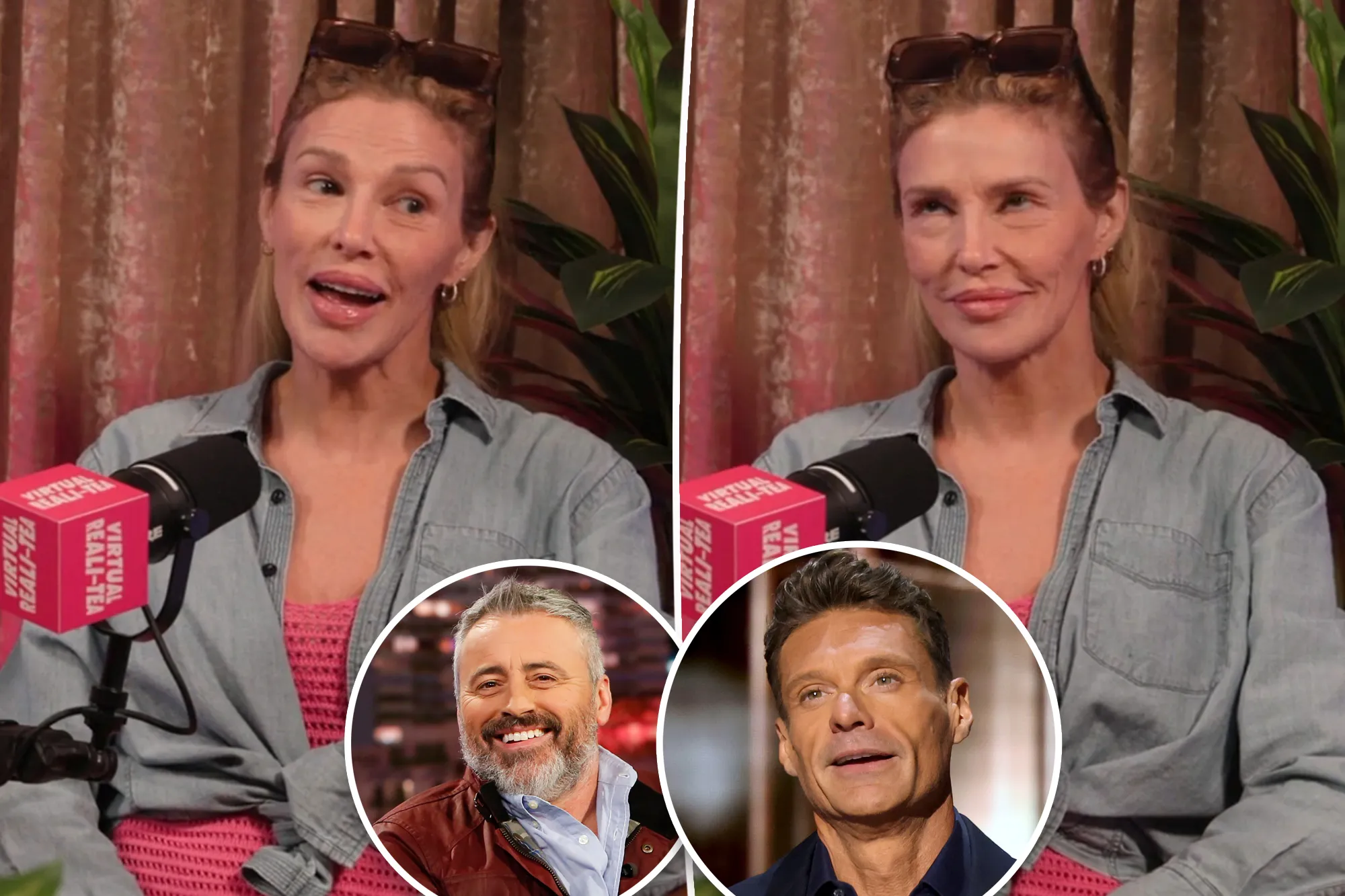 Brandi Glanville smiling during a podcast interview
