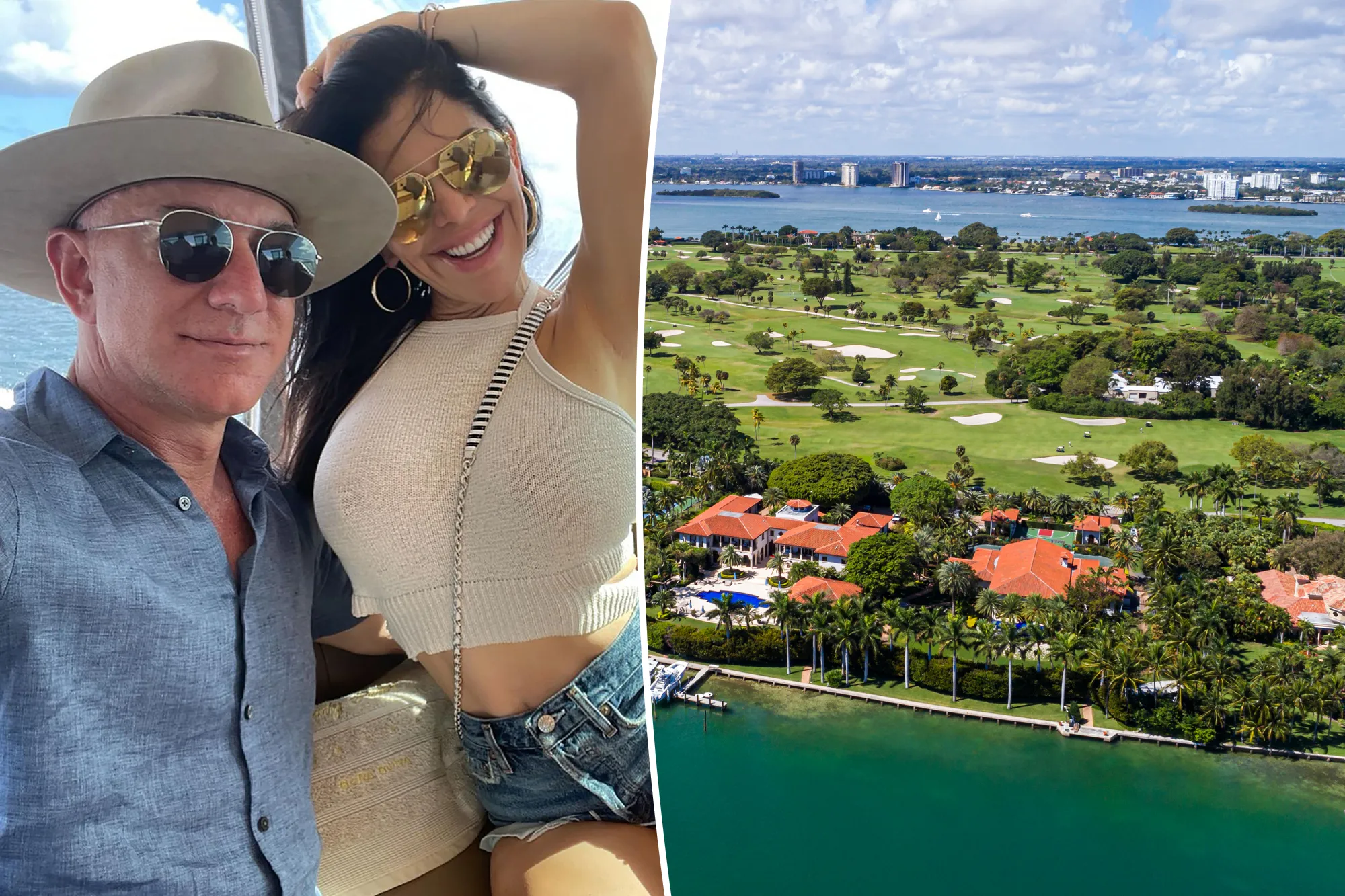 Jeff Bezos and Lauren Sanchez