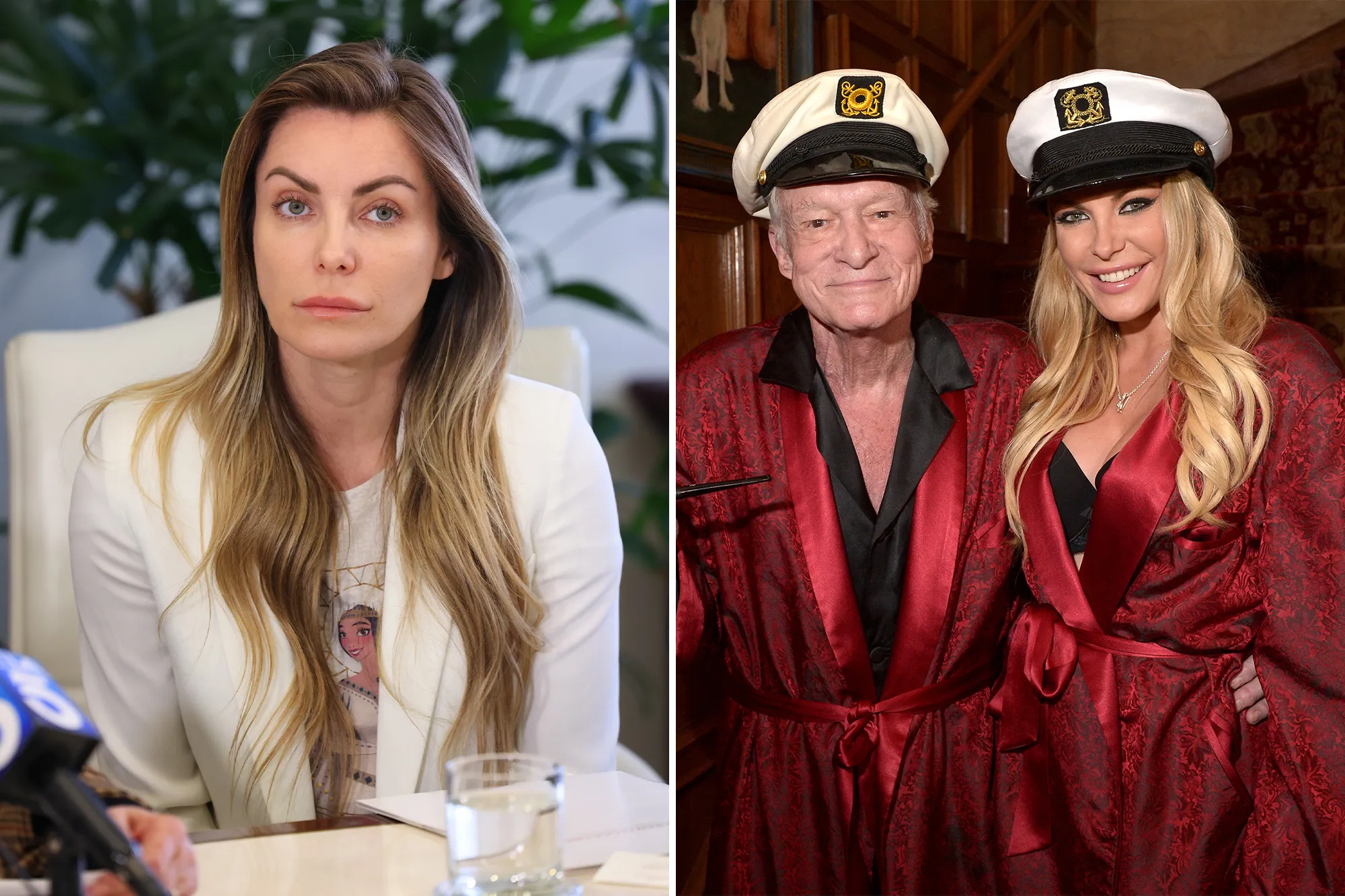 Crystal Hefner and Hugh Hefner in the story: Crystal Hefner Claims She Was 'Brainwashed' By Hugh Hefner During Playboy Mansion Marriage