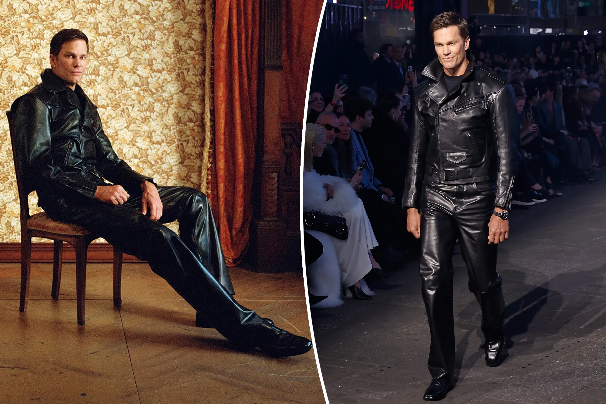 Tom Brady attending a luxury fashion show
