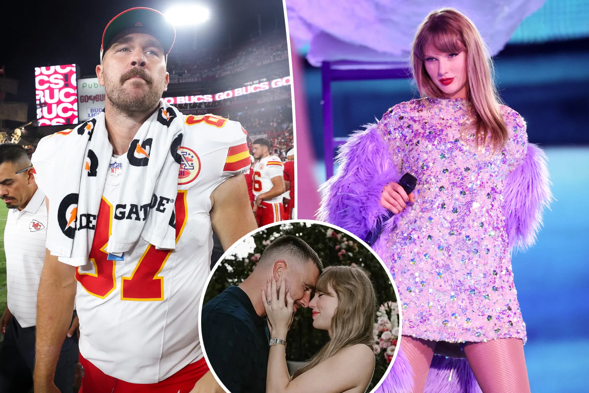 Taylor Swift and Travis Kelce at a high-profile event together
