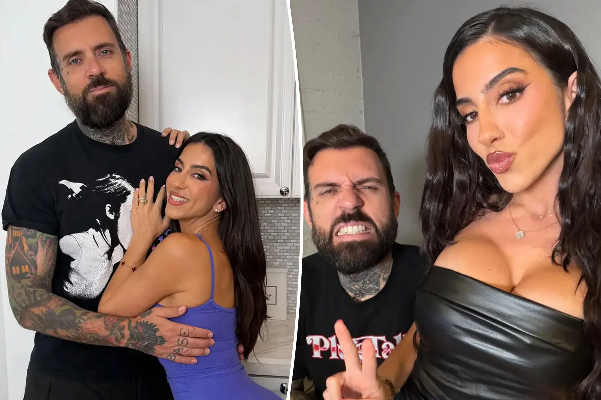 Lena the Plug and Adam22 posing together