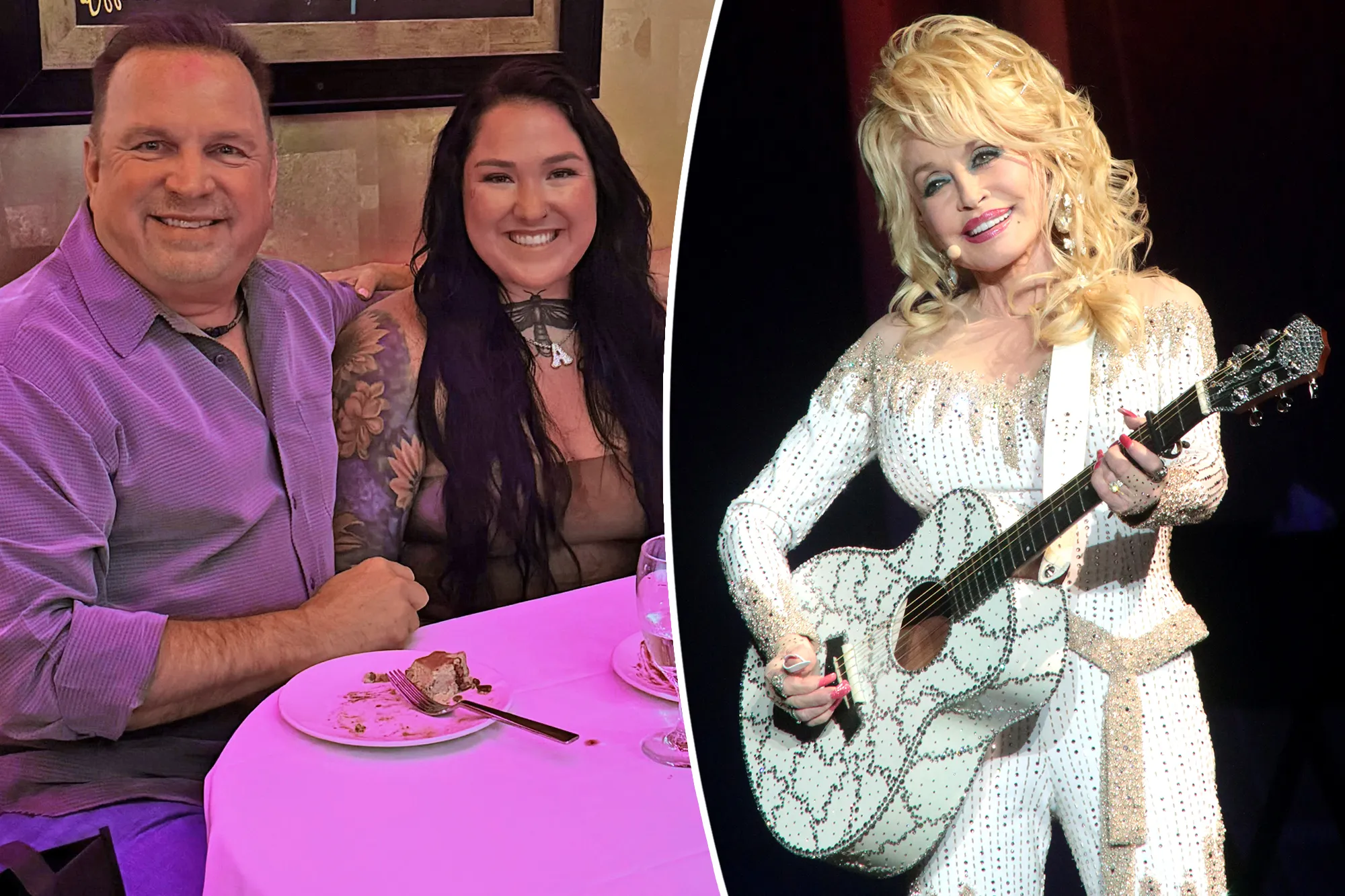 Dolly Parton, Garth Brooks and Allie Colleen