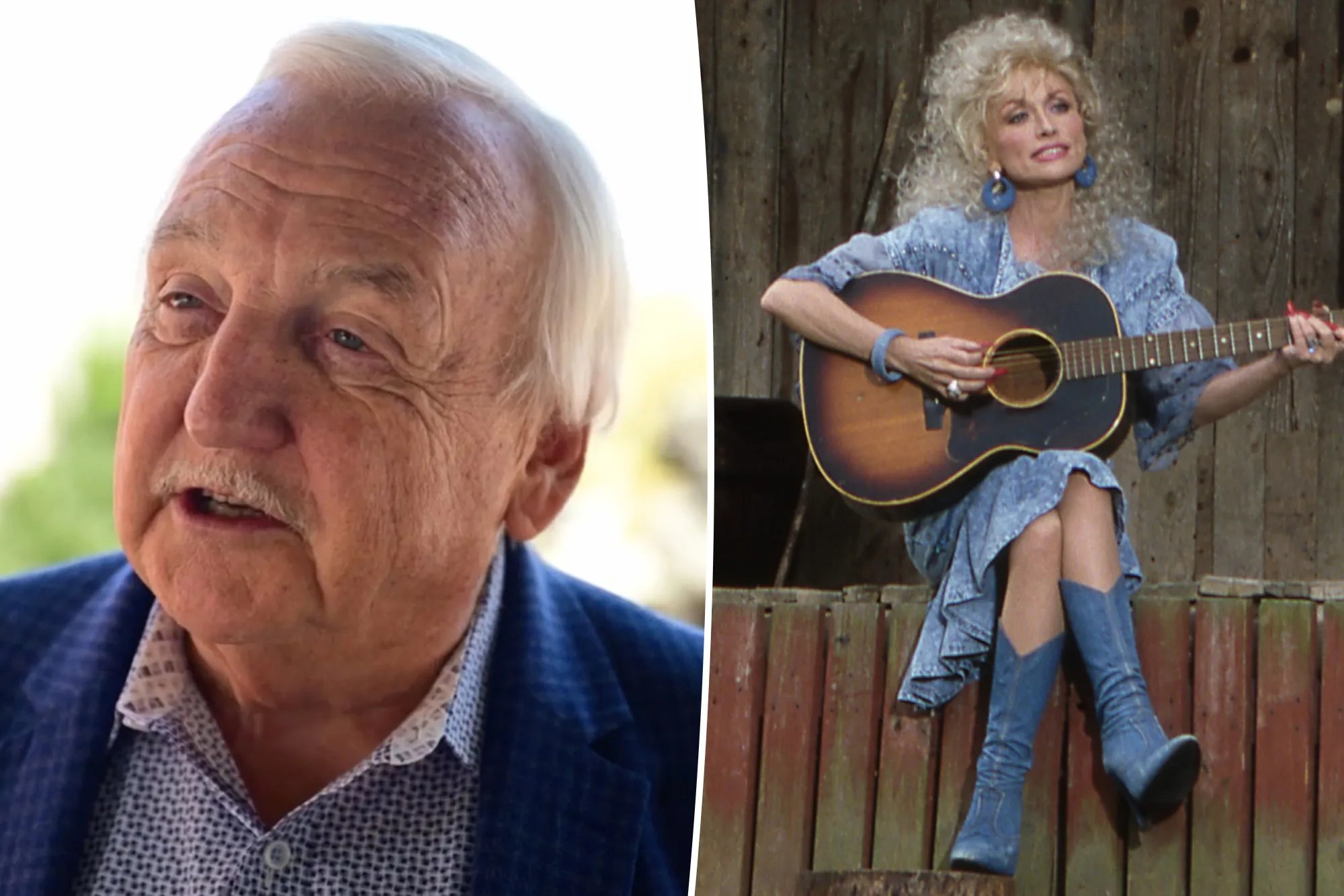Sevierville, Tennessee Mayor Robert Fox and Dolly Parton.