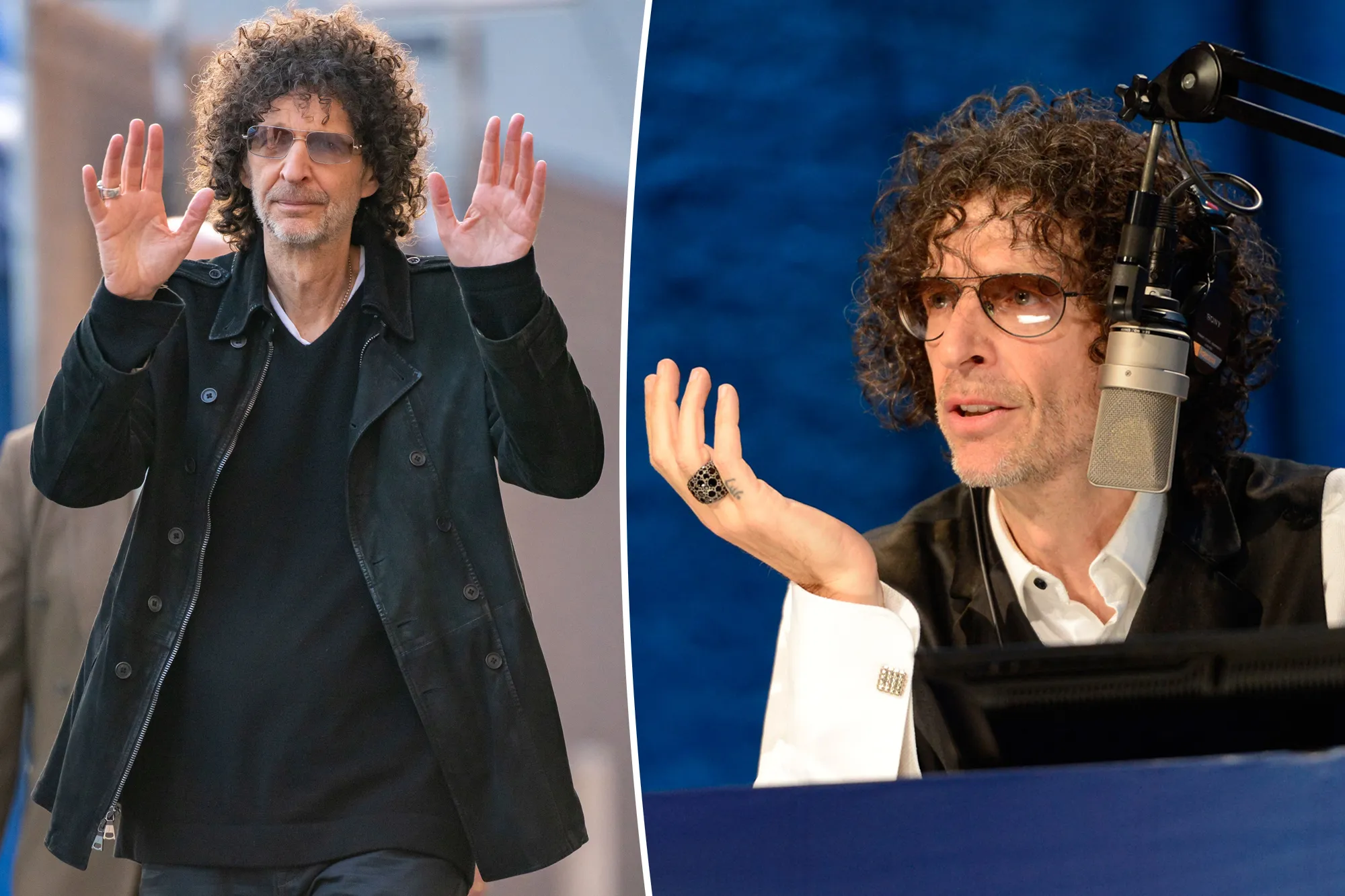 Howard Stern and Beth Stern attending an event in the Hamptons