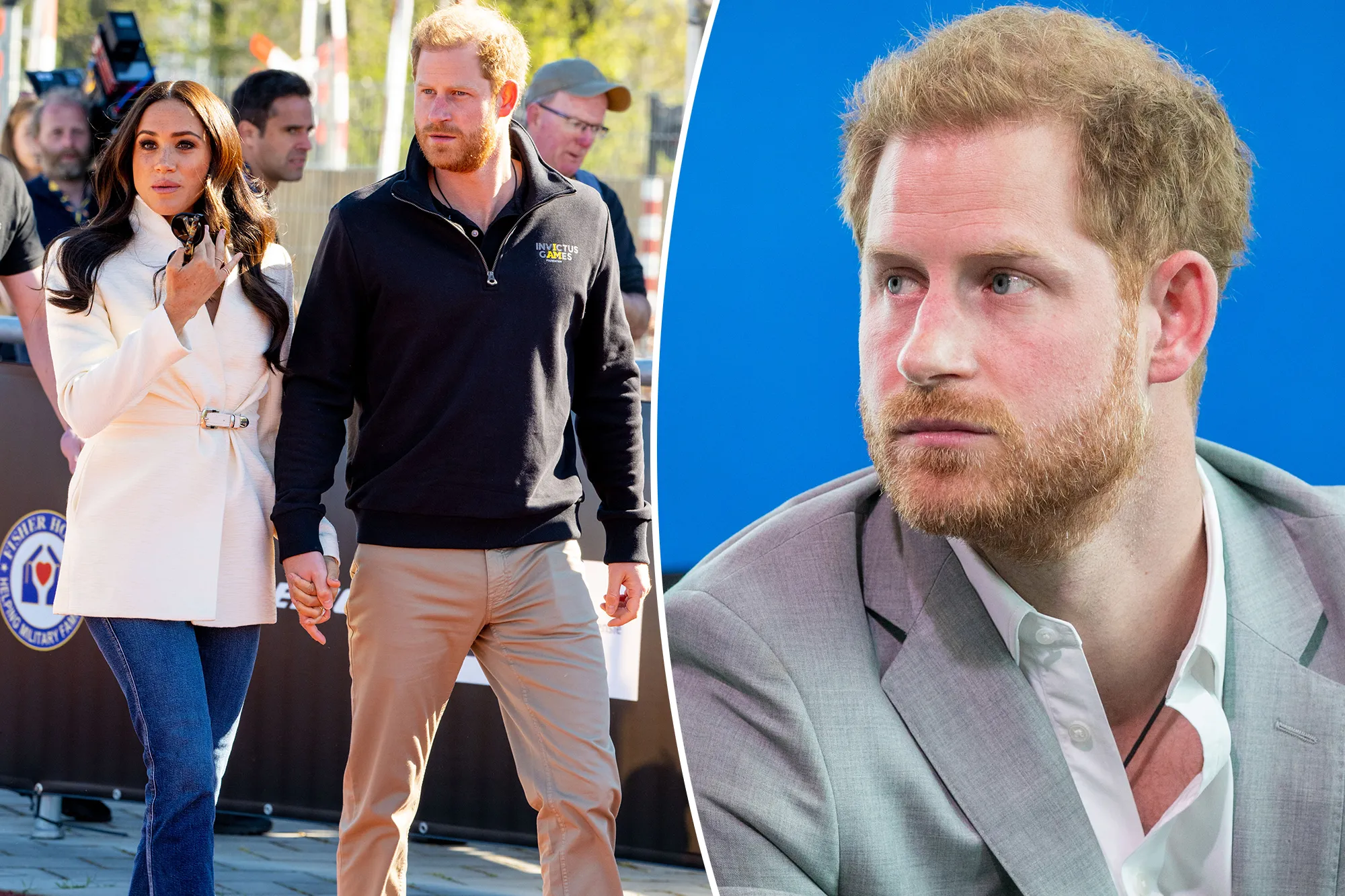 Prince Harry and Meghan Markle split with Prince Harry.
