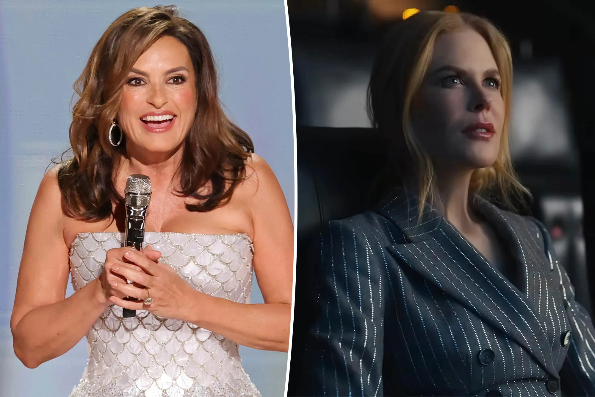Mariska Hargitay and Nicole Kidman in the story: Mariska Hargitay Spoofs Nicole Kidman’s AMC Commercial at 2026 Emmys