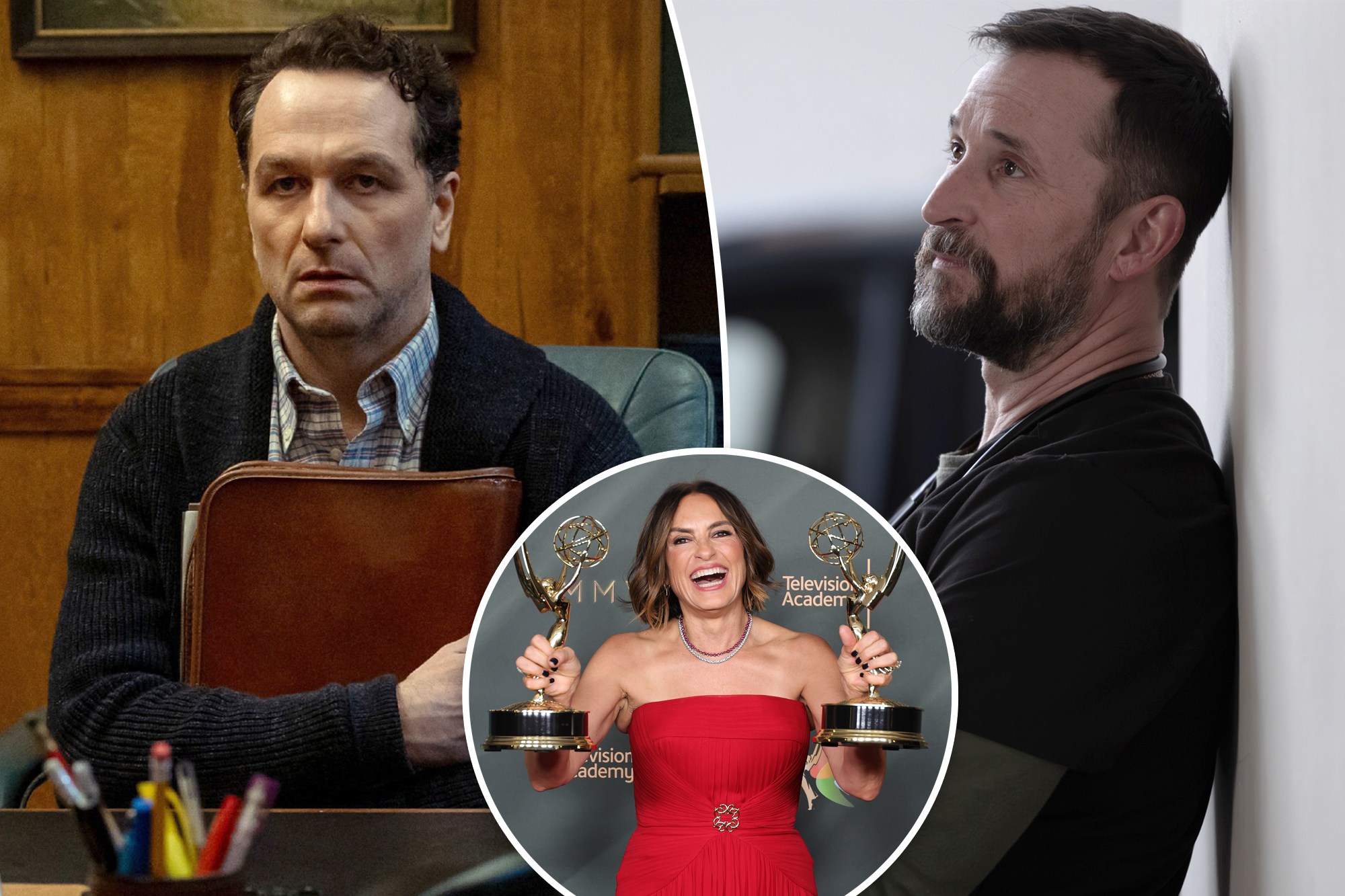 Matthew Rhys in "Widow's Bay," Mariska Hargitay at the Creative Arts Emmys, and Noah Wyle in "The Pitt."