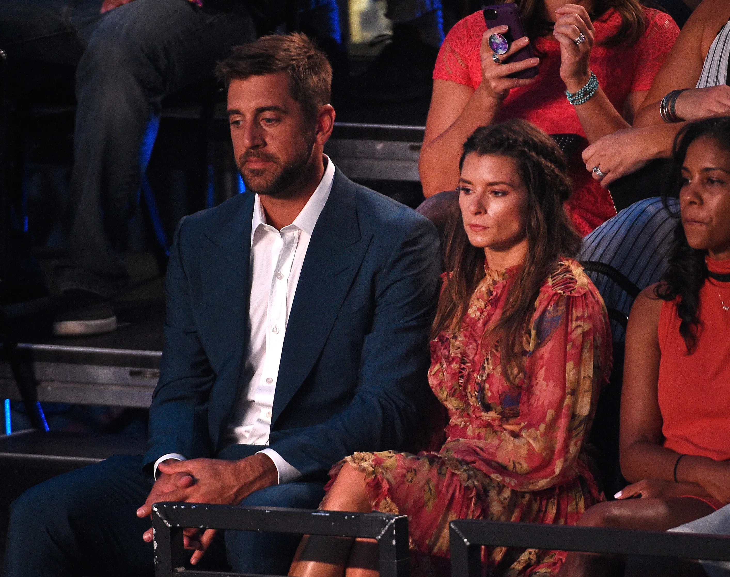 Aaron Rodgers and Danica Patrick