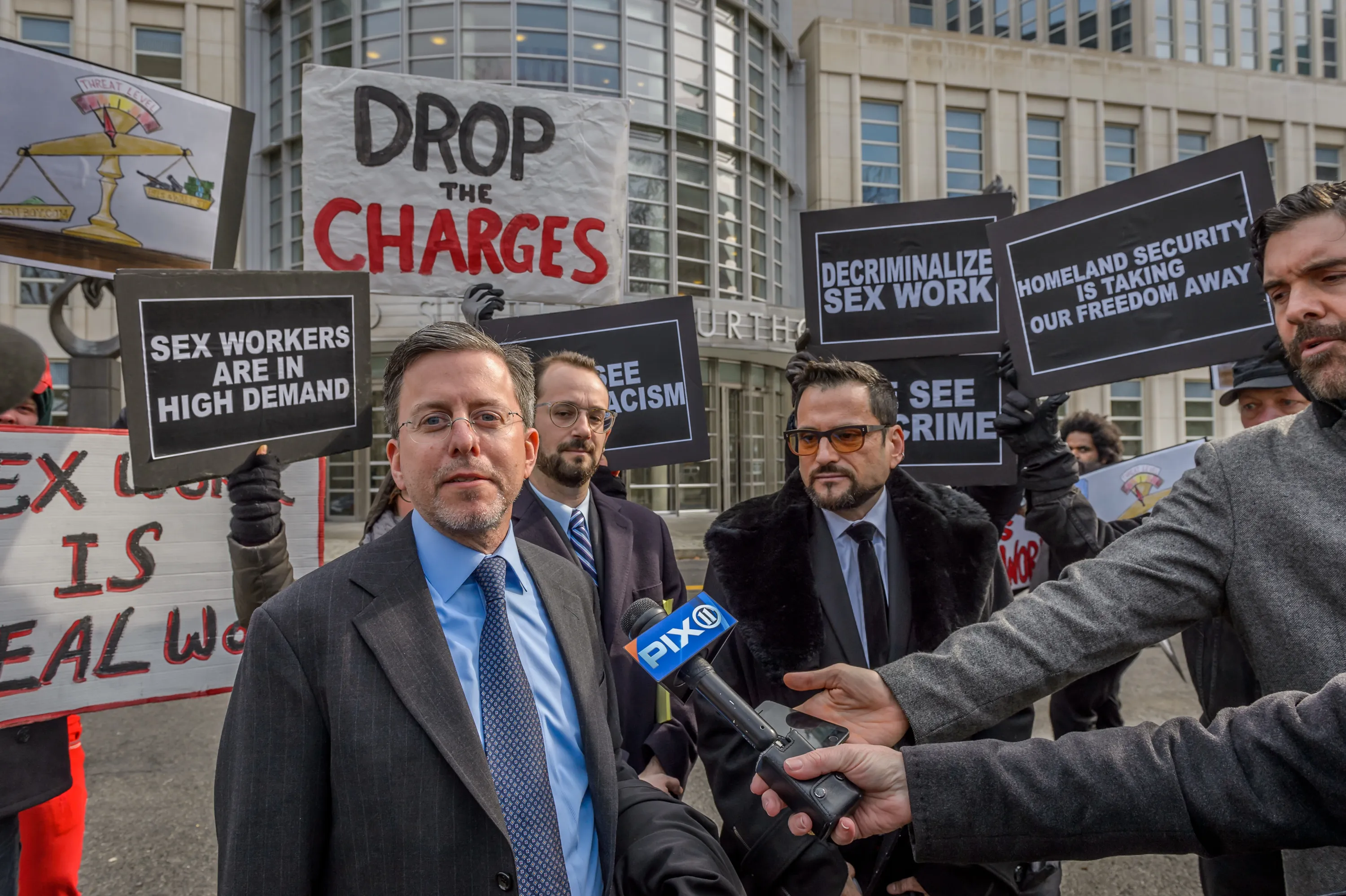 Lawyer Michael Tremonte (seen above outside the court in 2016) claimed Combs “has not paid a substantial balance of attorney’s fees, costs, and expenses” in six months.