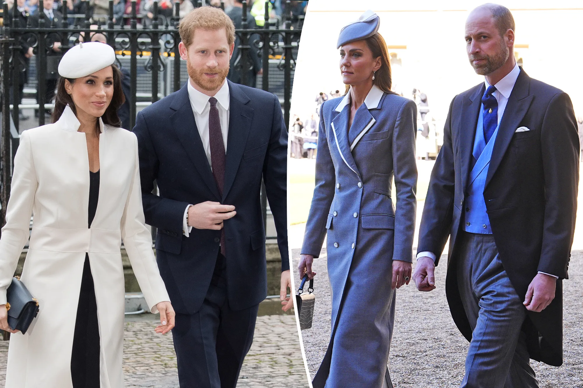 Prince William and Kate Middleton standing together at a formal royal engagement.