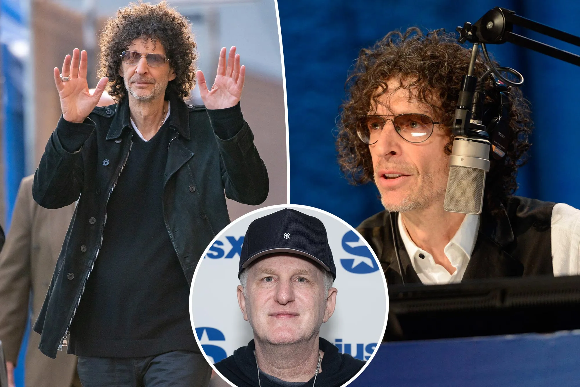 Howard Stern speaking into a studio microphone