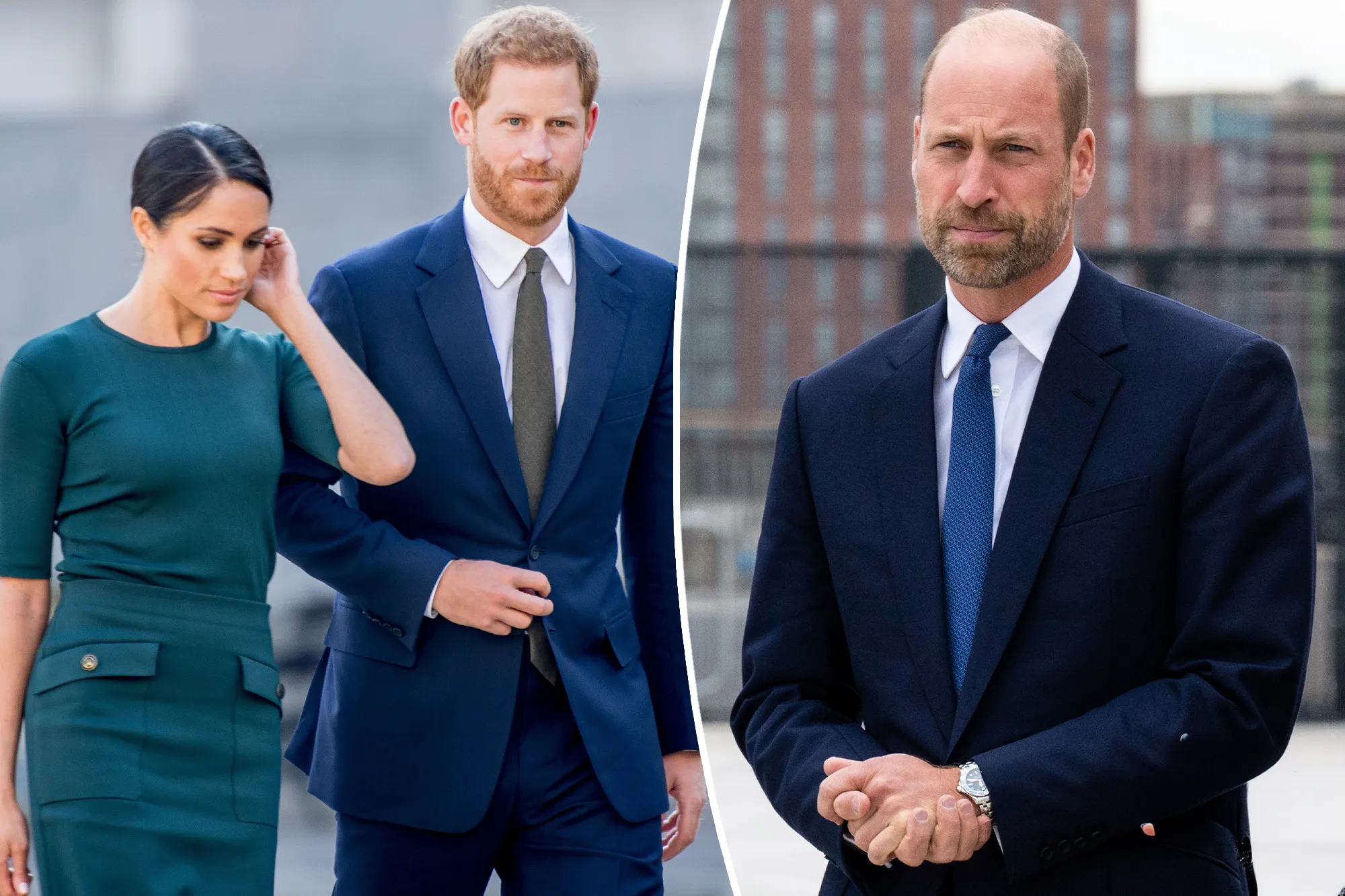 Prince William and Prince Harry attending a royal event together