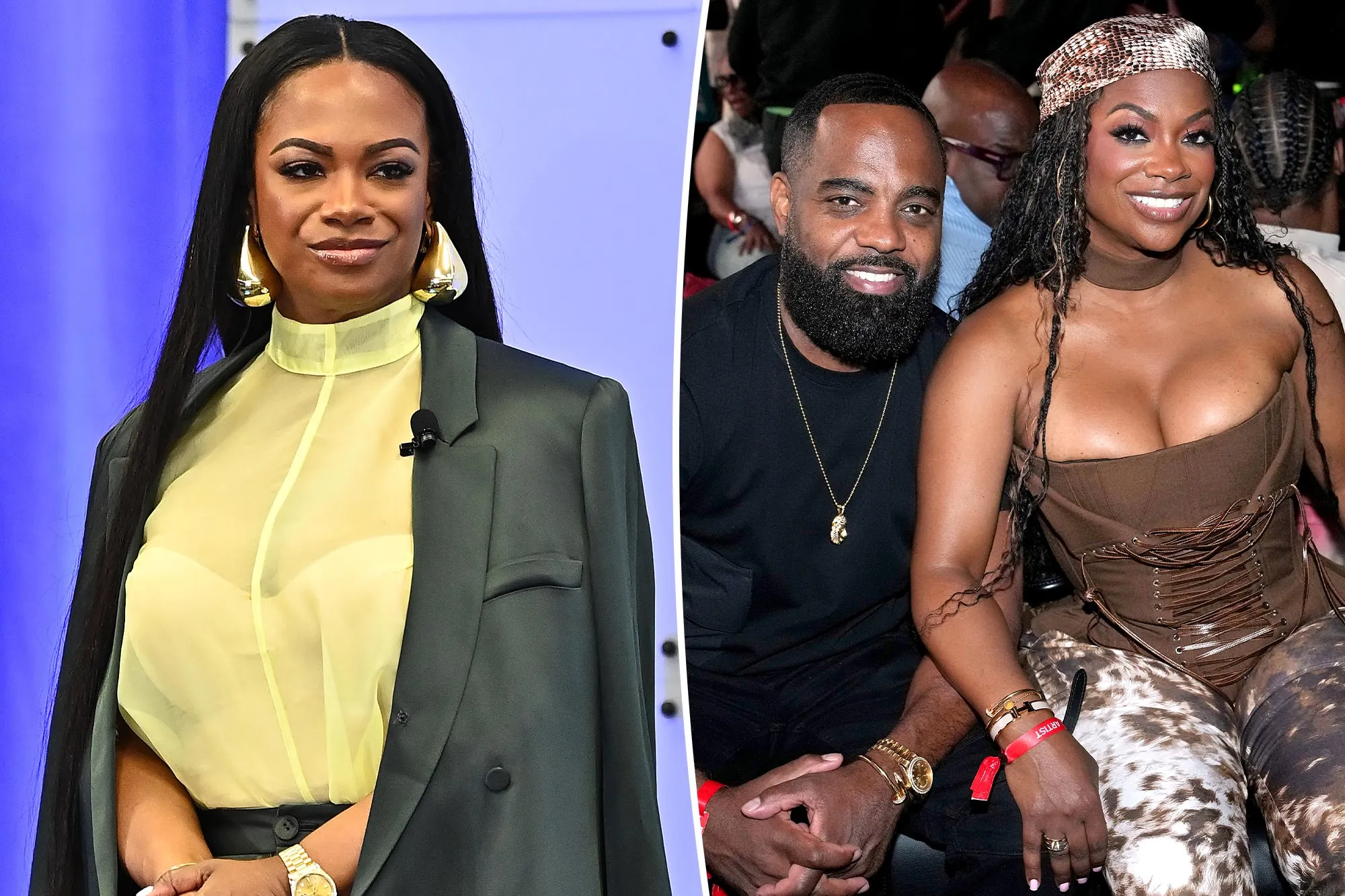 Kandi Burruss and Todd Tucker at an event