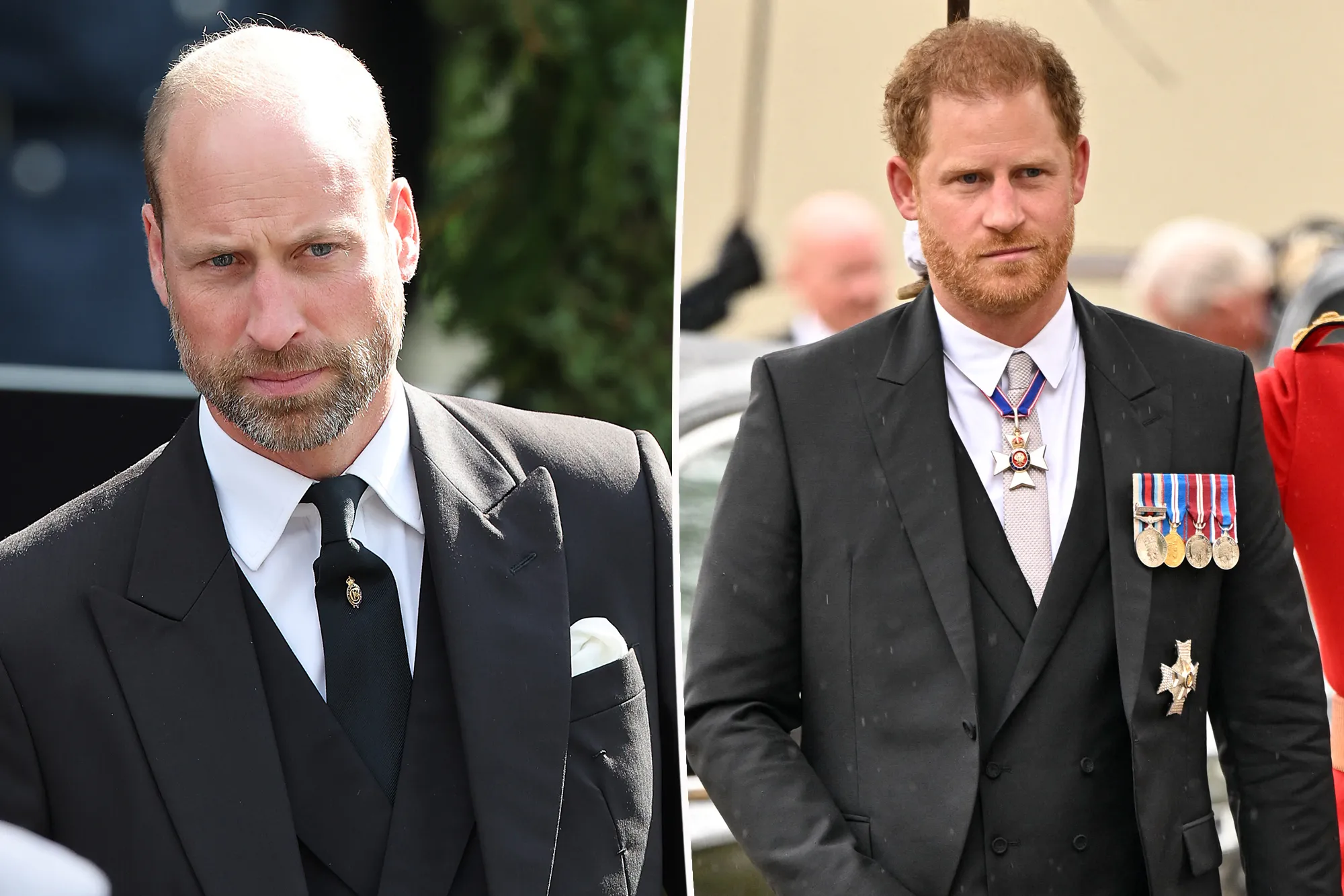 Prince William split with Prince Harry.