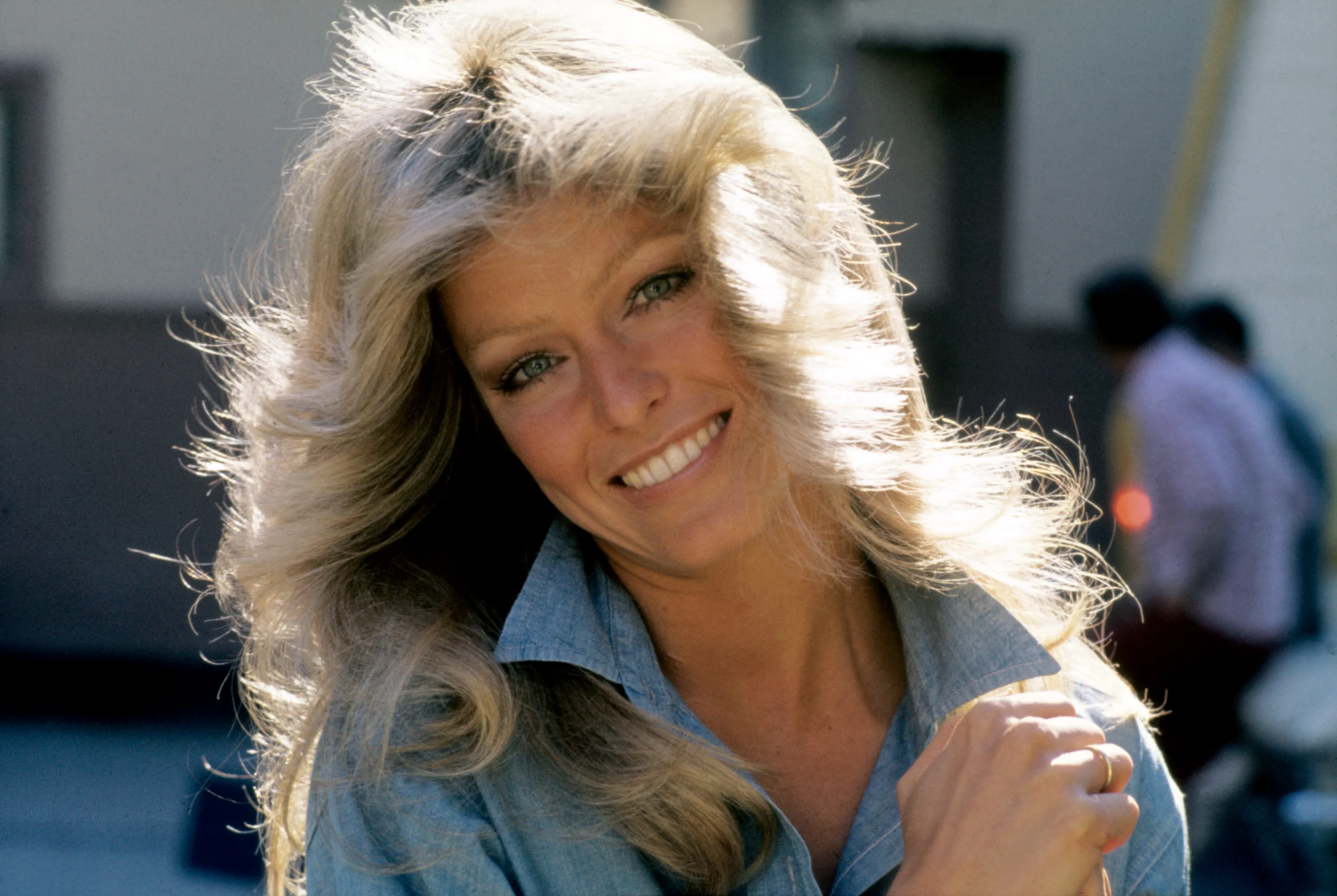 Farrah Fawcett as flight attendant Sue Ingham in "Harry O"