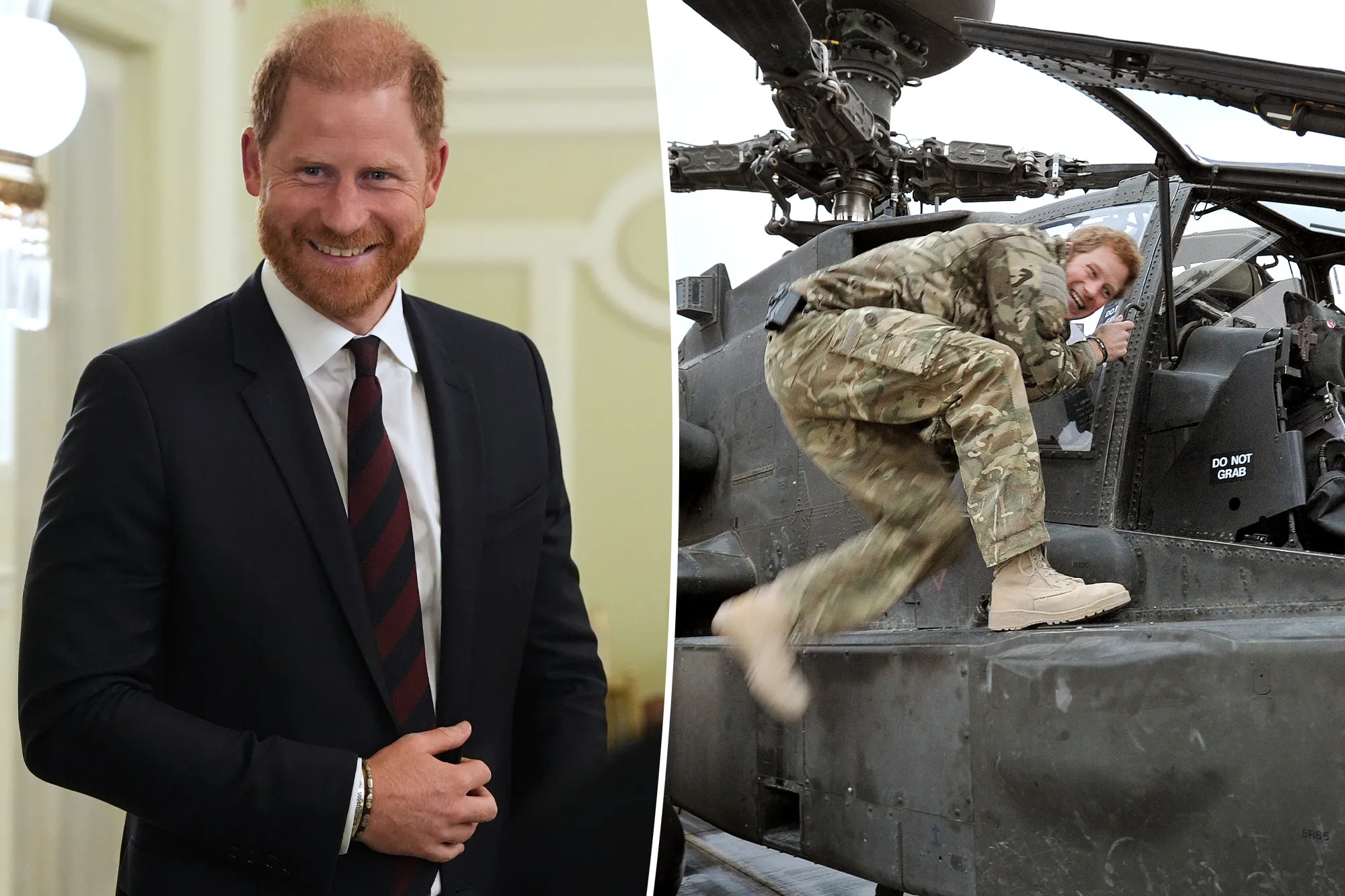 Prince Harry speaking at a public event after returning from the UK